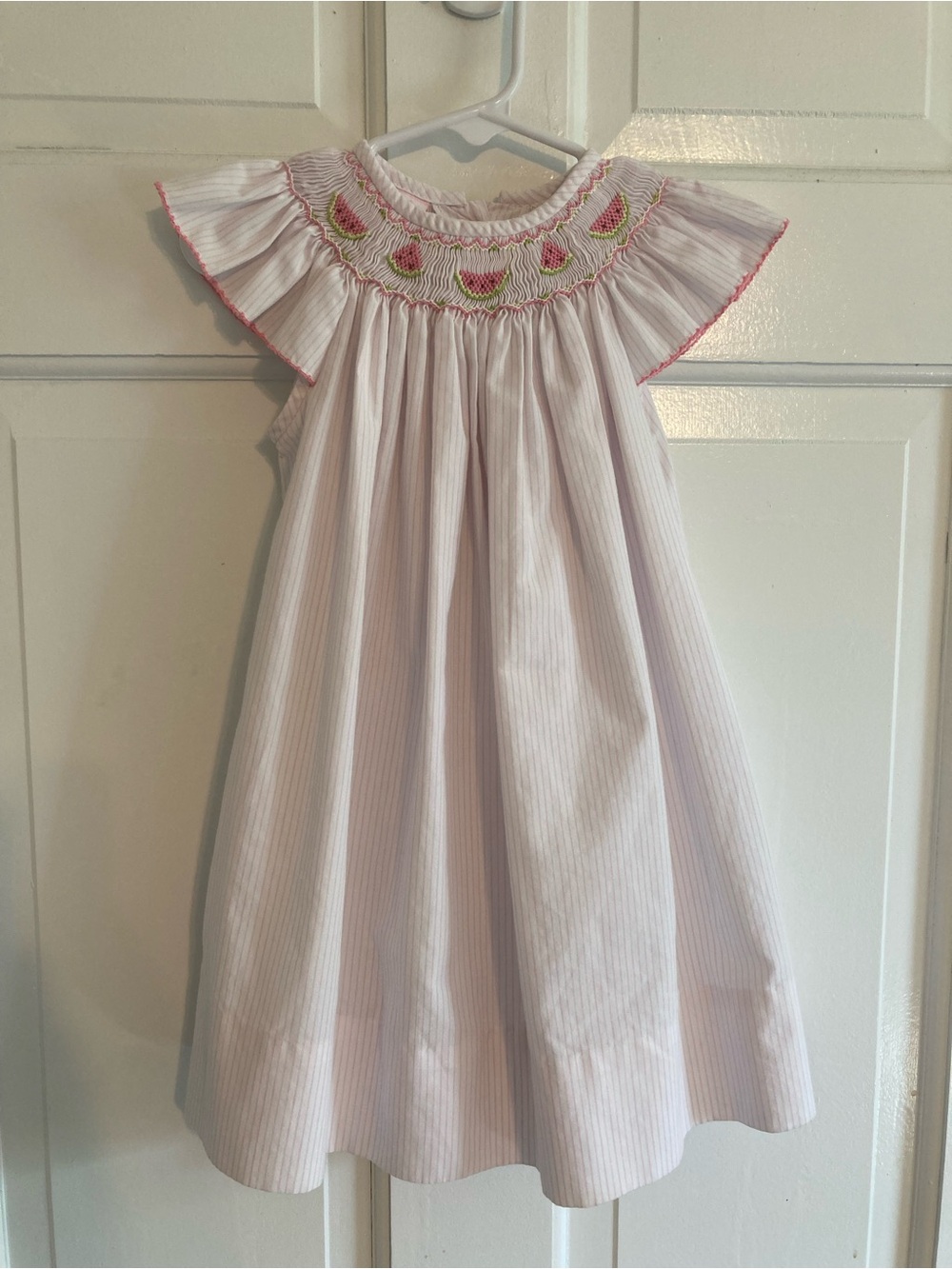 Petit Bebe Smocked Watermelon Dress